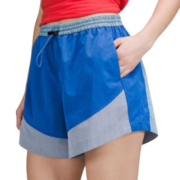 Lululemon 2 Evergreen High Rise Short 4.5" Wild Bluebell Gym Active Running - Picture 1 of 11